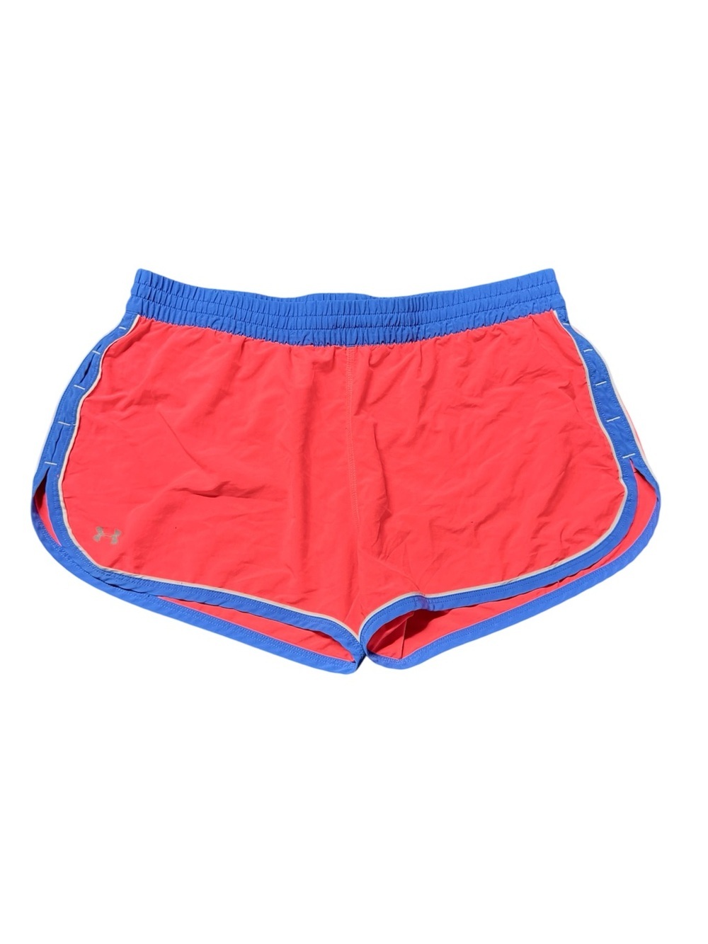Under Armour HeatGear Women’s Large Pink Blue Running Shorts